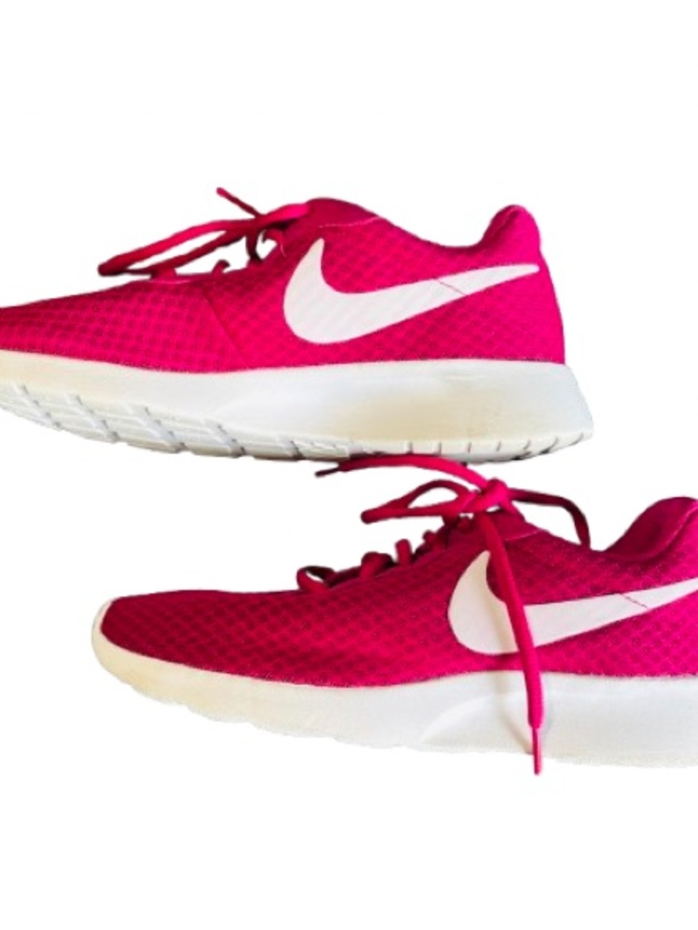 Nike Hot Pink Athletic Sneakers with White Swoosh